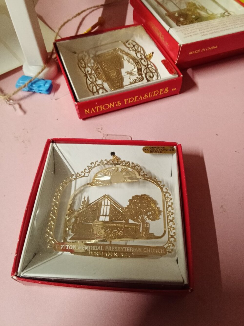Nation's Treasures 24K Gold-Plated Brass Ornament
